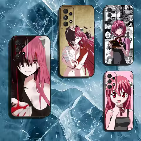 Elfen Lied Phone Case For Samsung Galaxy A13,A21s,A22,A31,A32,A52,A53,A71,A80,Soft Black Shell