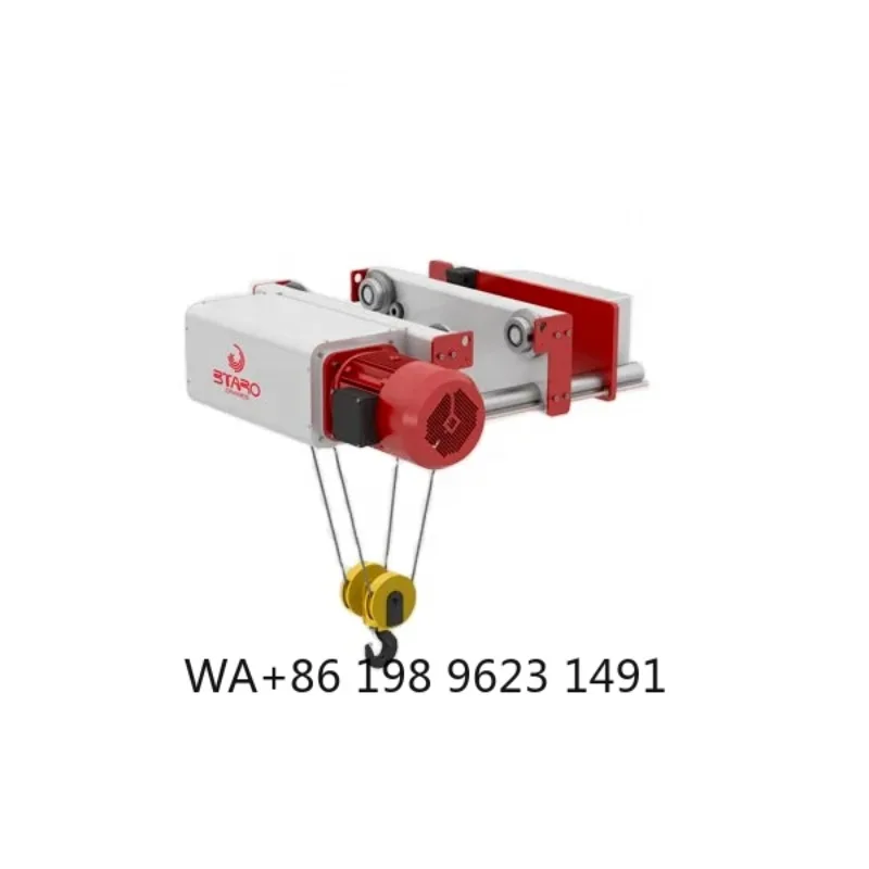 

1Ton 2Ton European Style Electric Wire Rope Hoist Overhead Gantry Jib Crane Lifting Machine with Hook and Drum