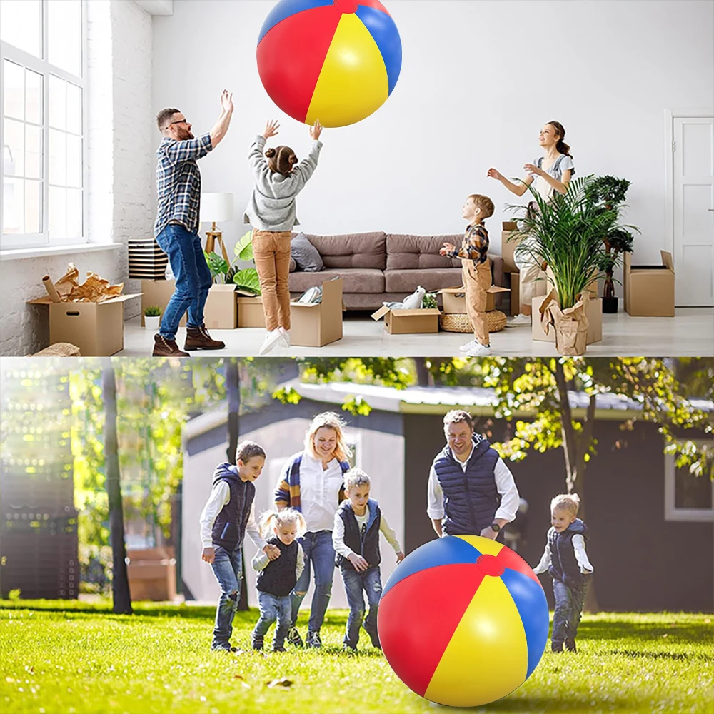 屋外ビーチ、草原、エンターテイメント、インフレータブルサッカーゲーム、環境に優しい、厚みのある3色PVCビッグボール
