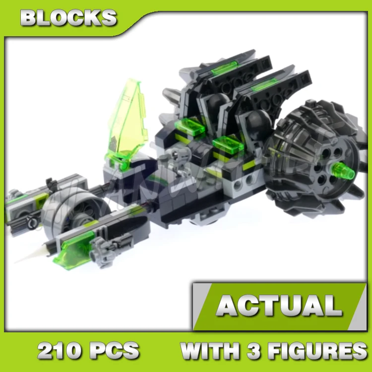 

210pcs Nexoes Knights 2in1 Twinfector Cycle With Dual Critter Shooters Flyer 10815 Building Blocks Toys Compatible with Model