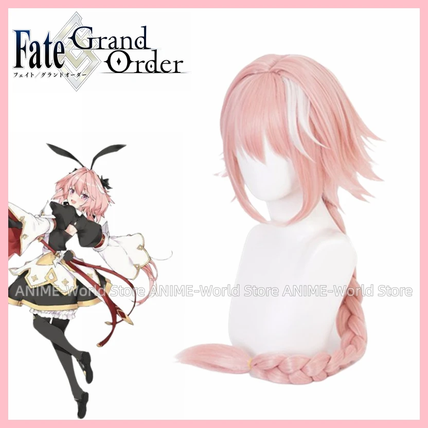 Anime Fate Grand Order 세이버 Astolfo 코스프레 의상 로리타 드레스 풀 세트 가발 여성용