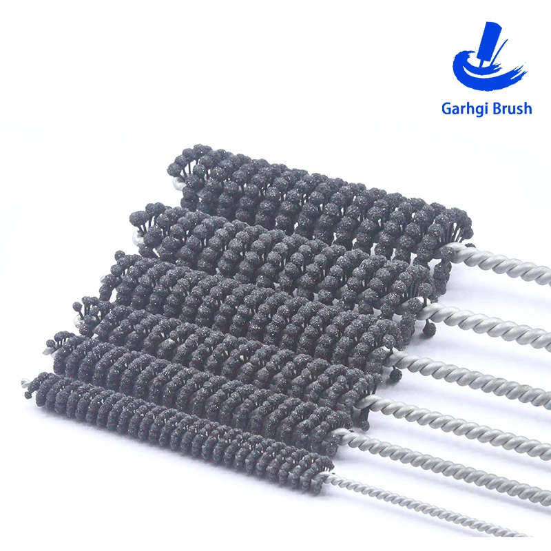 Garhgi ブラシ 直径 8-32mm フレキシブルホーニングブラシ 120 グリット シリコンカーバイド バルブガイド シリンダーベアリング バリ取り用