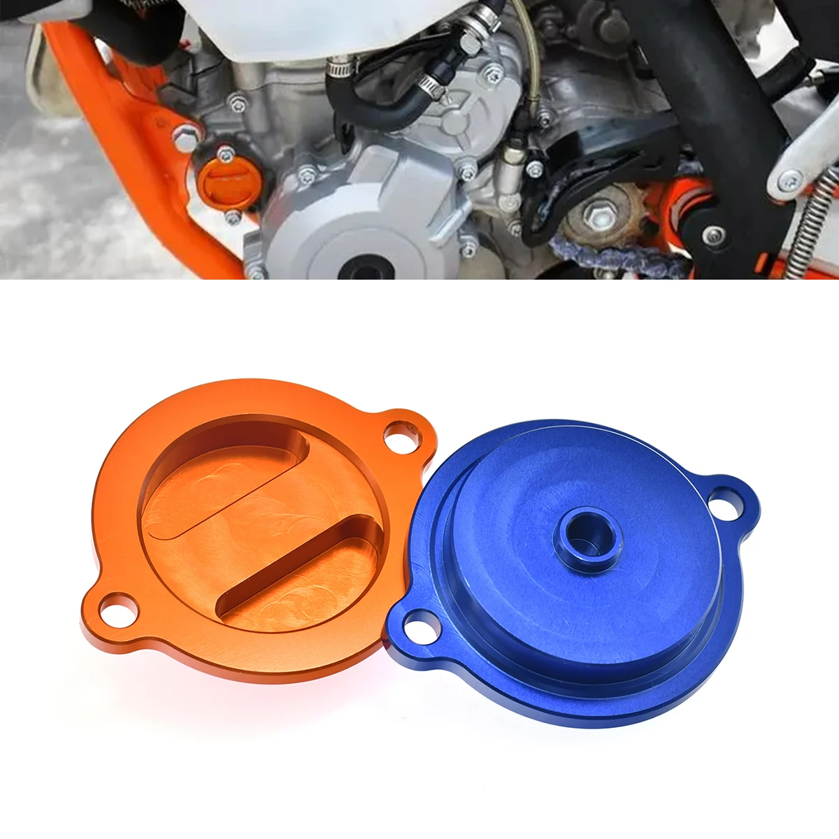 Motorcycle Accessories Engine Oil Filter Cap Cover Plug For KTM SXF XCF XCW EXCF XCF-W FREERIDE FC FE 250 350 400 450 500 530