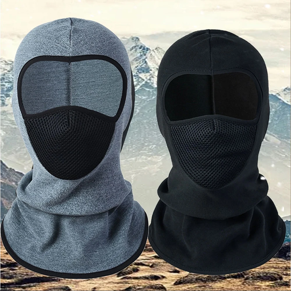 Motorcycle Balaclava Full Face Mask Winter Moto Motorbike Cycling Hood Cap Windproof Ski Racing Riding Motocross Neck Warmer