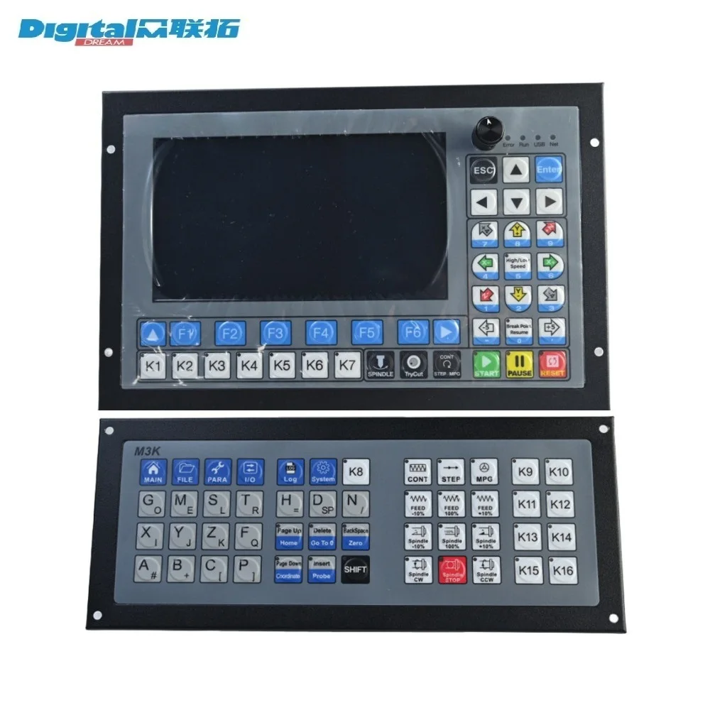 DDCSE CNC Motion Controller Kit 3/4/5 Axis 1Mhz Output Pulse Support ATC with Expansion M3K Keyboard for Wood Router