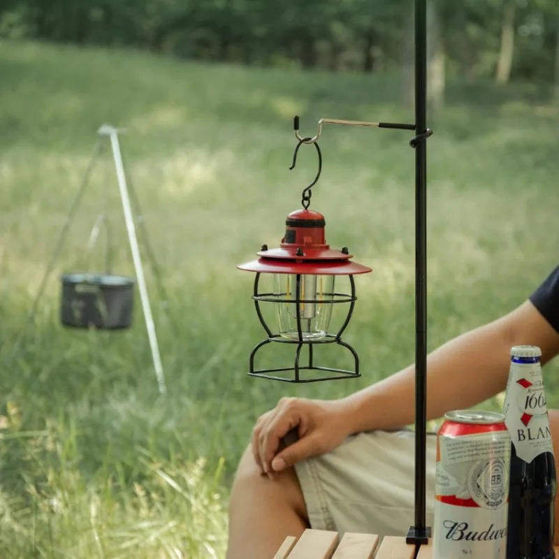 Stainless Steel Light Stand Holder Portable Tent Pole Lamp Hanger Hunting Fishing Lantern Hanger Outdoor Camping Tools 캠핑용품 땡처리