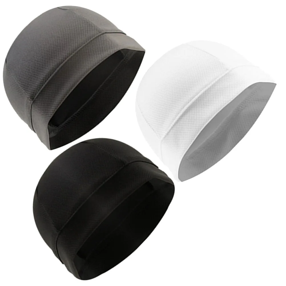 

3pcs Stretchy Quick Dry Inner Cap Liner for Cycling Running Sweat Absorbing UV Protection Linning Comfortable Headgear