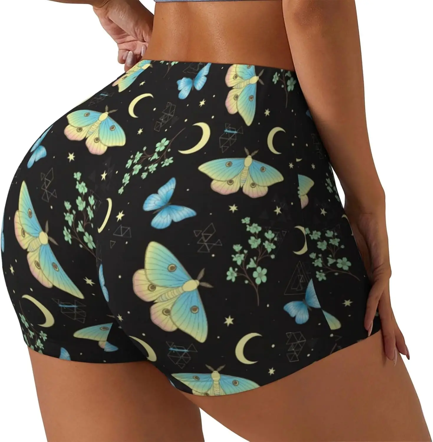 العثة القوطي النساء تجريب الصالة الرياضية تأثير السراويل المخفية قطب بعقب رفع سلس السراويل الغنيمة السراويل