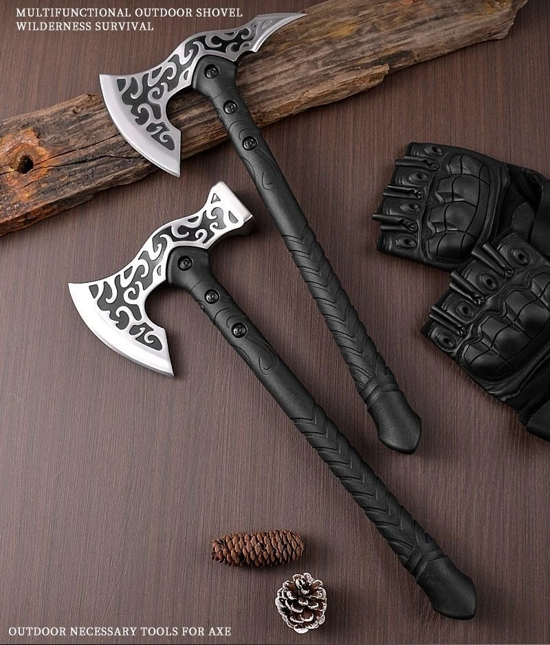 

Outdoor Multifunctional Devil Axe High Manganese Steel Engineer Axe Tactical Pioneering Hand Axe