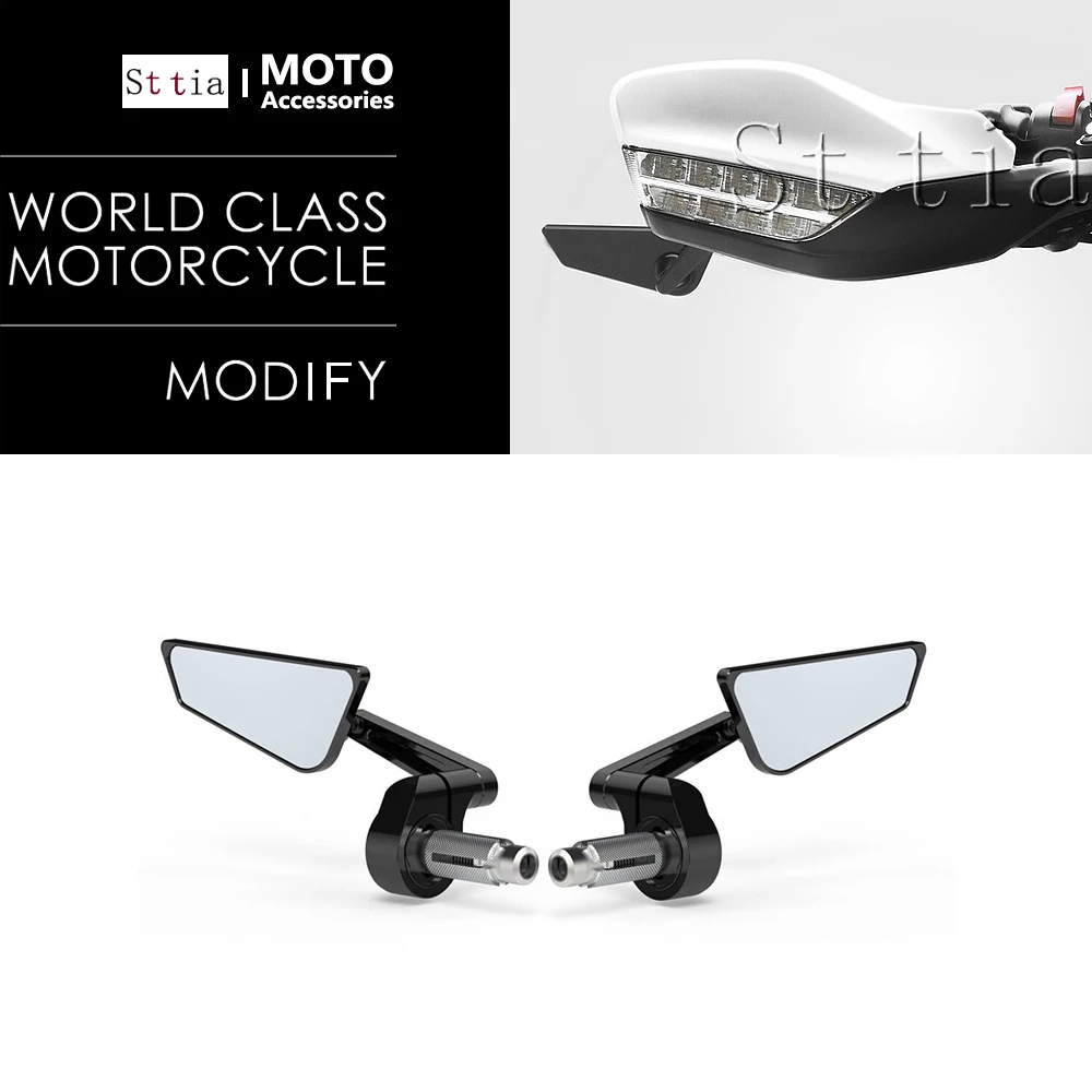 

Зеркала заднего вида на руль для мотоцикла Ducati Hypermotard 950 SP RVE 2019-2025, новые, CNC, на конец руля