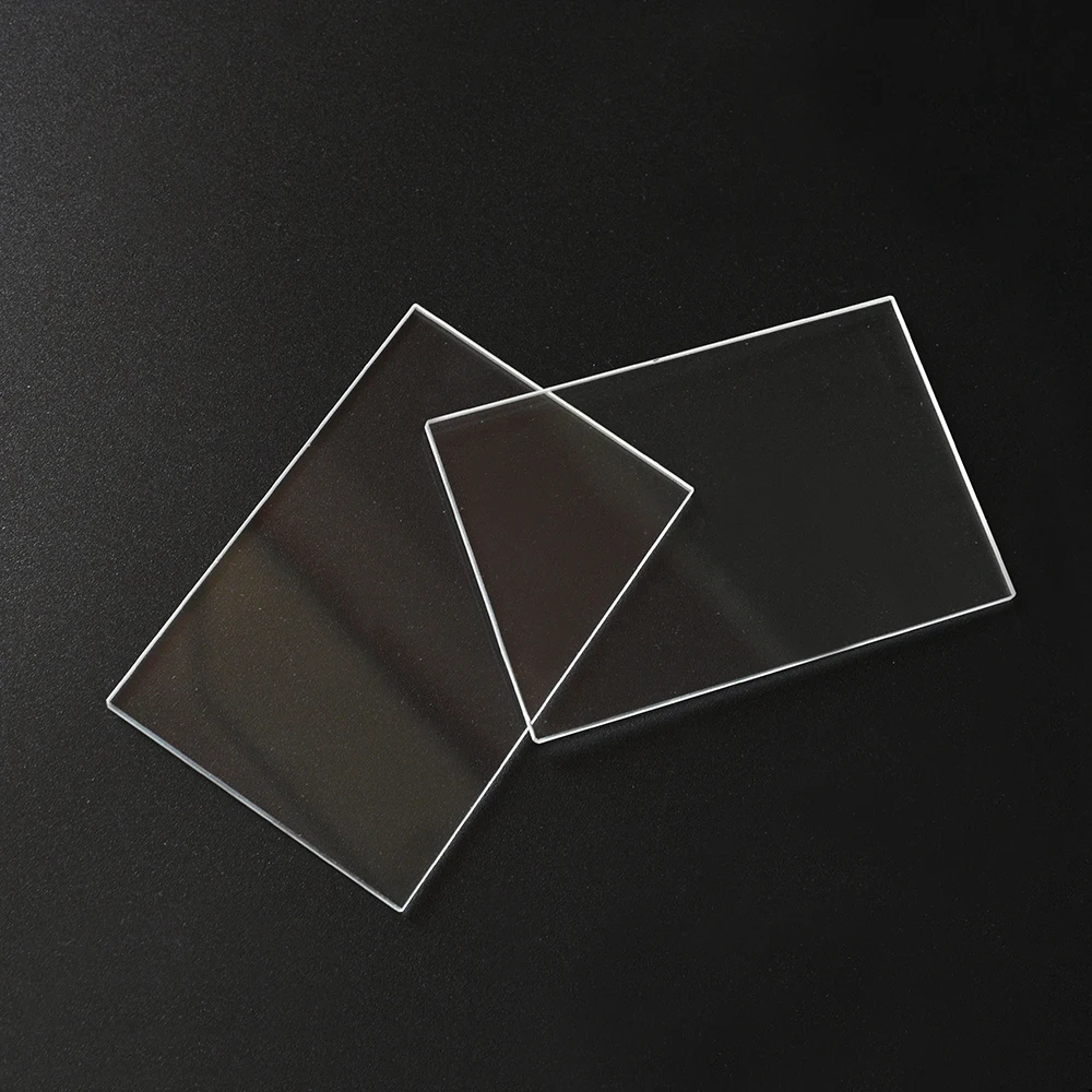 

110*170*1mm polishing clear quartz glass plate with round corners