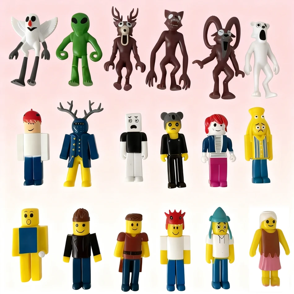 6-18 قطعة/مجموعة 99 ليلة في الغابة أرقام أرقام تمثال البومة الماعز الذئب الغزلان 99 ليال في الغابة تمثال لعبة بلاستيكية هدية