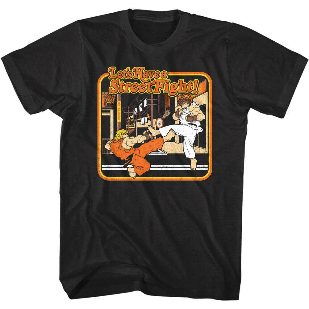 Street Fighter (1990s) - Champion Street Fighter Video Game Character Printable Men's Short-Sleeved T-Shirt view 2