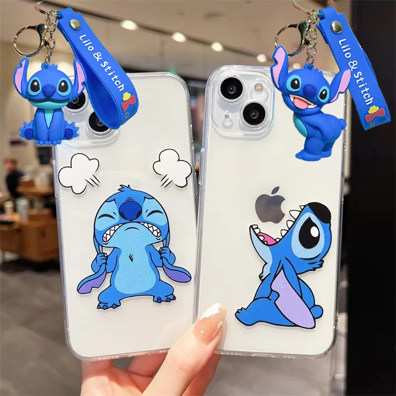 Disney Angry Stitch TPU Soft Phone Case For iPhone 16 15 14 13 PRO MAX 11 12 13 PRO X XS XR 7 8 Plus Mini Y2k Cartoon Cute Cases image 2
