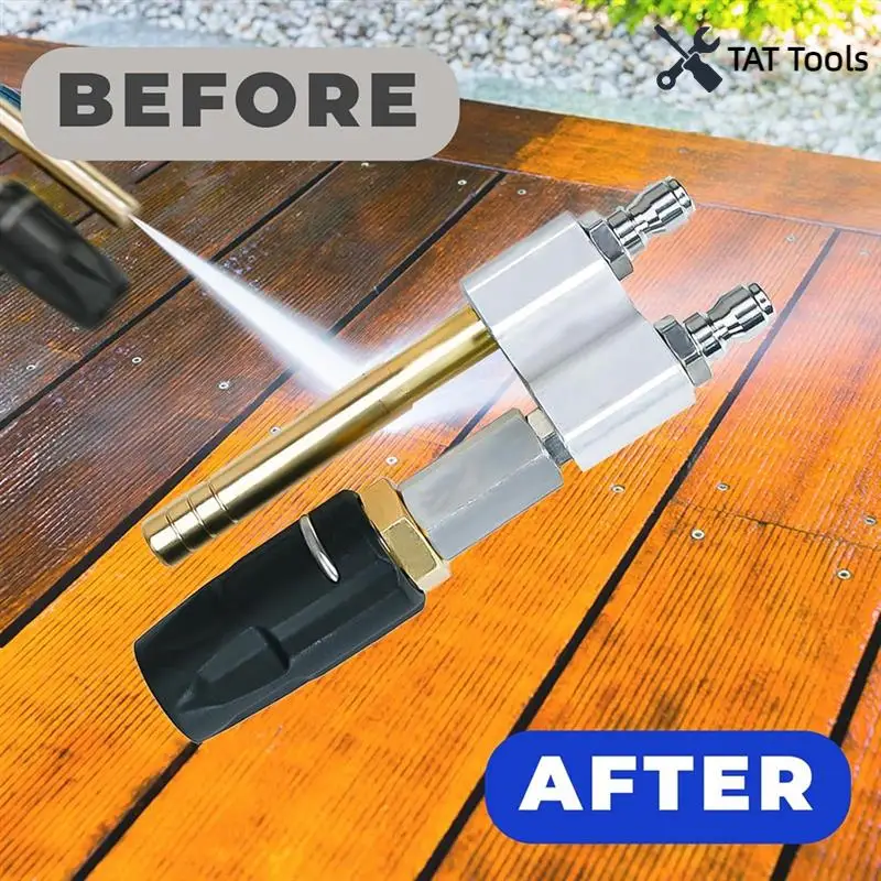 

M5 Twist Nozzle For Pressure Washer Adjustable Downstream Soft Wash Nozzle Quick Connect High Reach Soap Nozzle