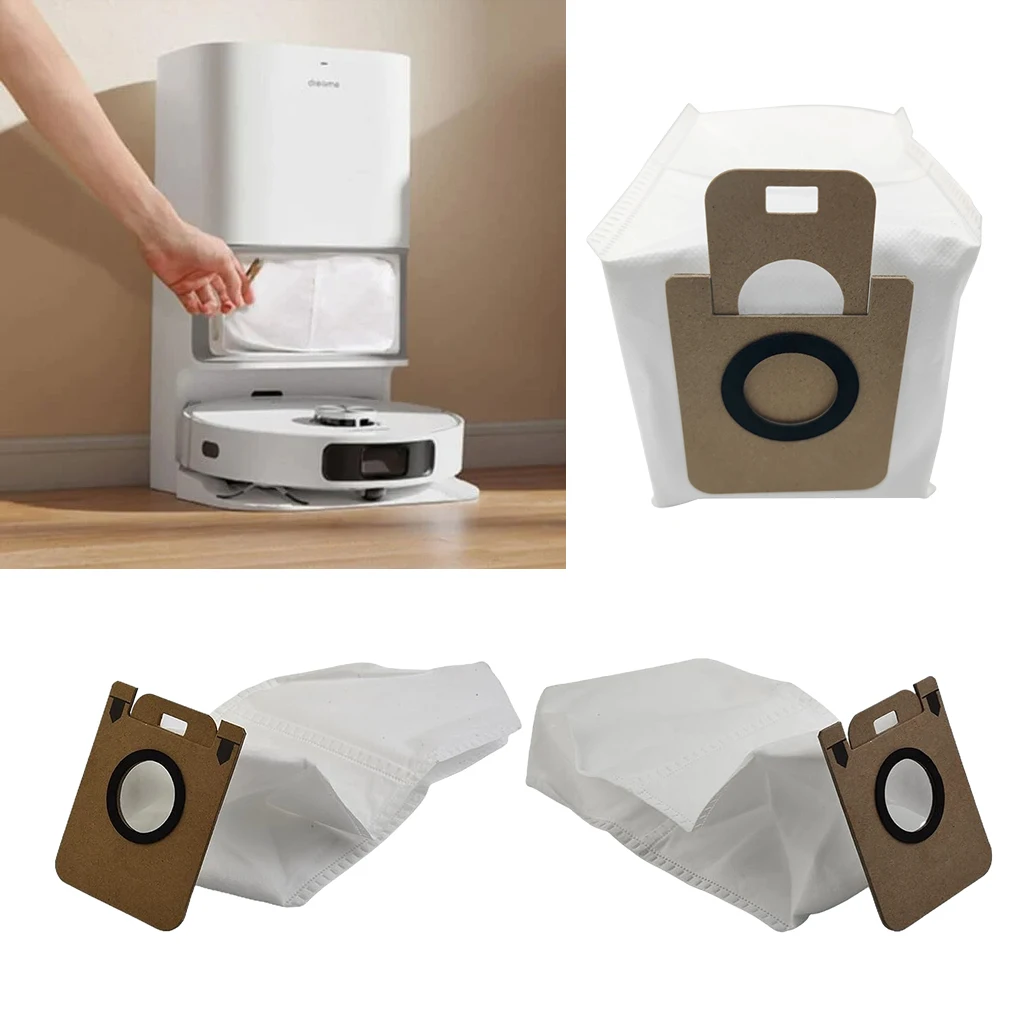 5pcs Polyester Convenient Robot Vacuum Cleaner Dust Bag For Effortless Maintenance Easy To Install