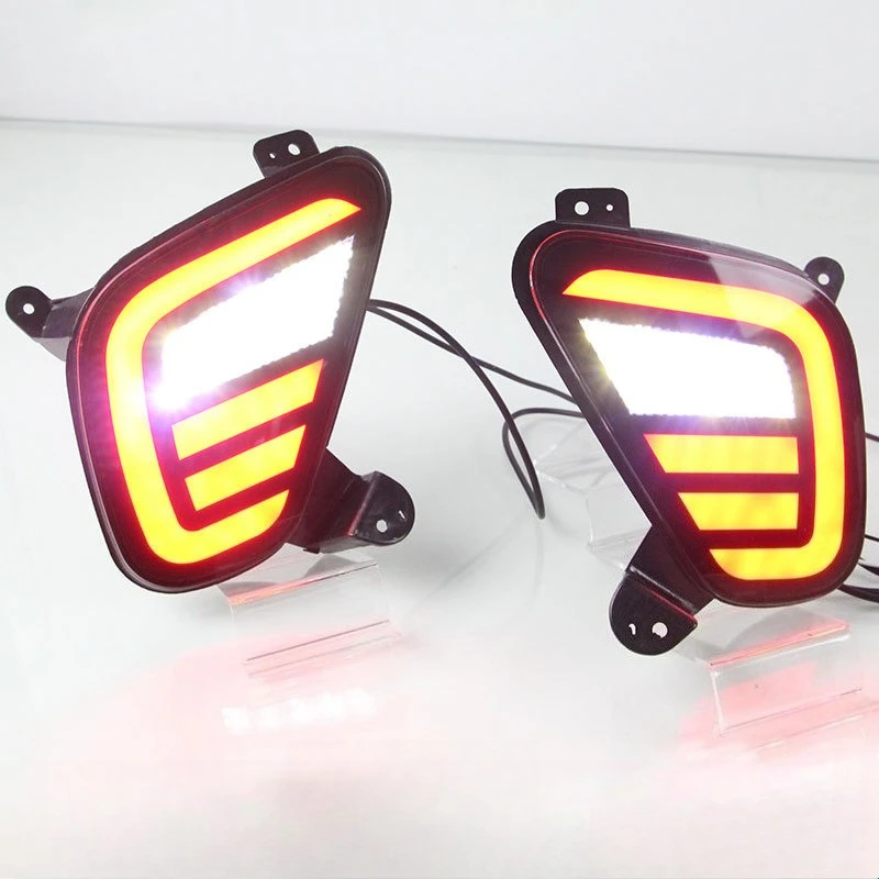 Car LED Rear Bumper Lamps For Mitsubishi Eclipse Cross 2018-2023 Driving Brake Reverse Light Turn Signal Backup Reflector Lamp