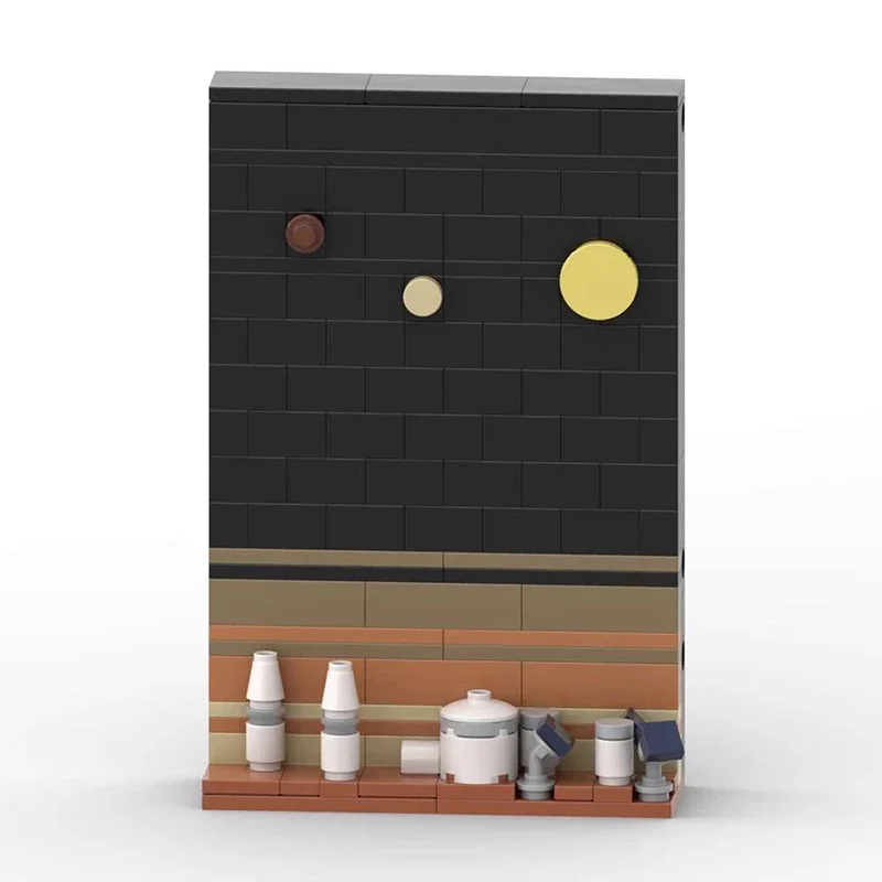 MOC Kreatives Universum Weltraumgeschichte Postkarte Baustein-Modell DIY Kinder-Puzzle Montage-Spielzeug Geburtstagsgeschenk Dekoration – Detail 22