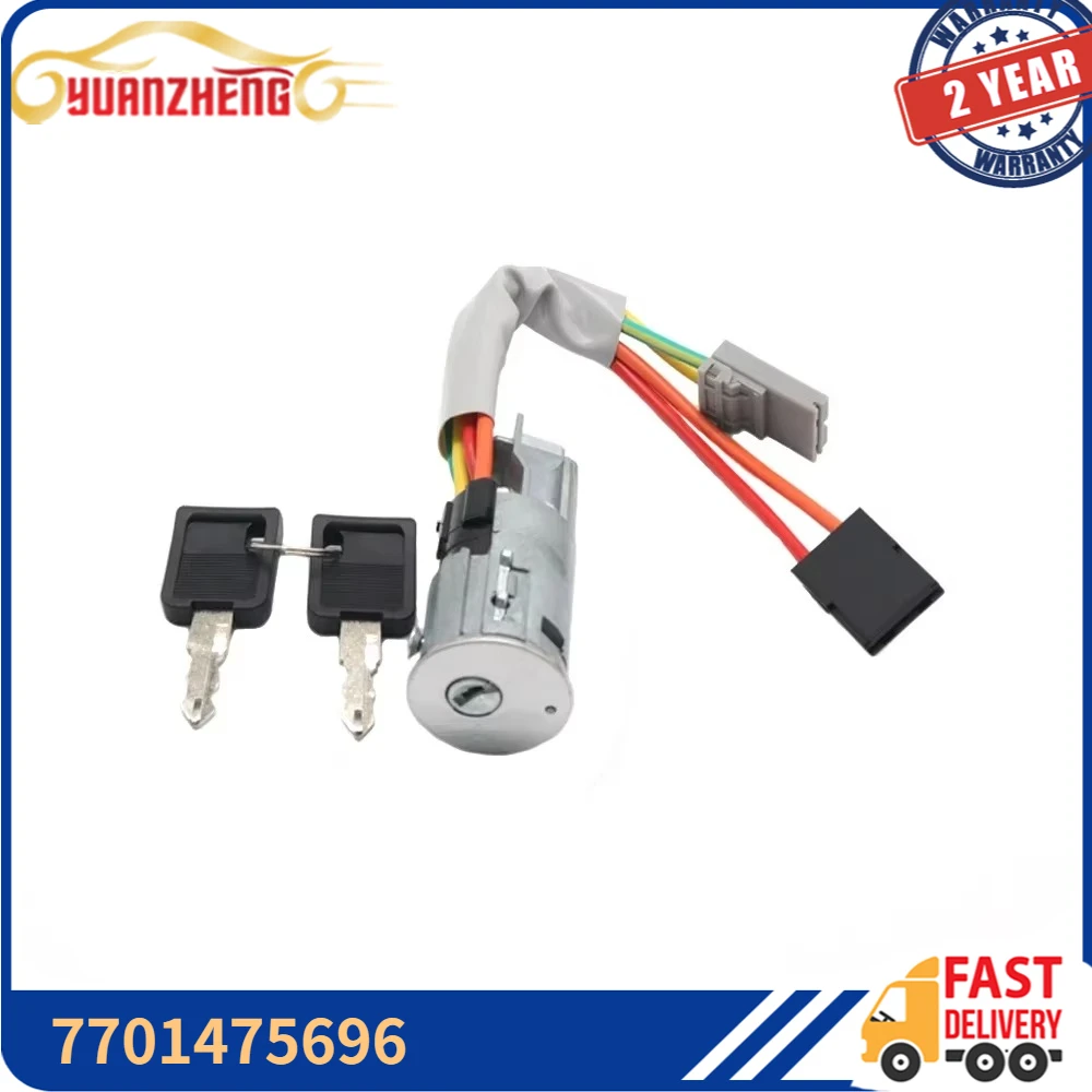 Ignition Starter Steering Switch Lock Barrel 7701475696 for Nissan Primastar Renault Laguna I Master II Vauxhall 7701475696