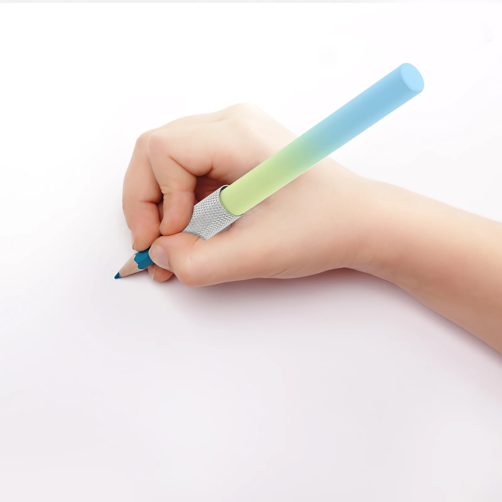 

6pcs Pencil Extender Copper Crayon Extension Tool For Artists Colored Pencils Sketch Drawing Short Holder Metal Art Supply