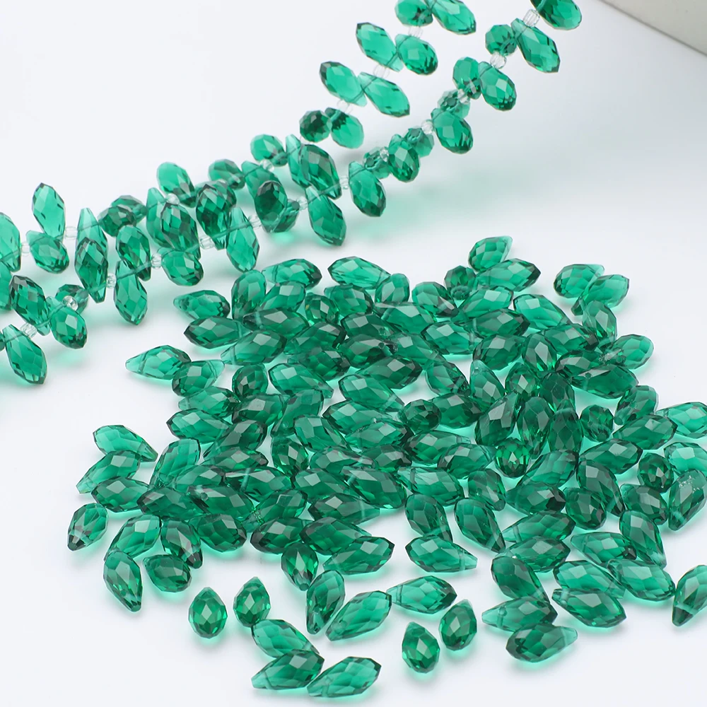 95Pcs/Lot 6x12mm Green Side Ho - Crystal Bead Mix recension och pris