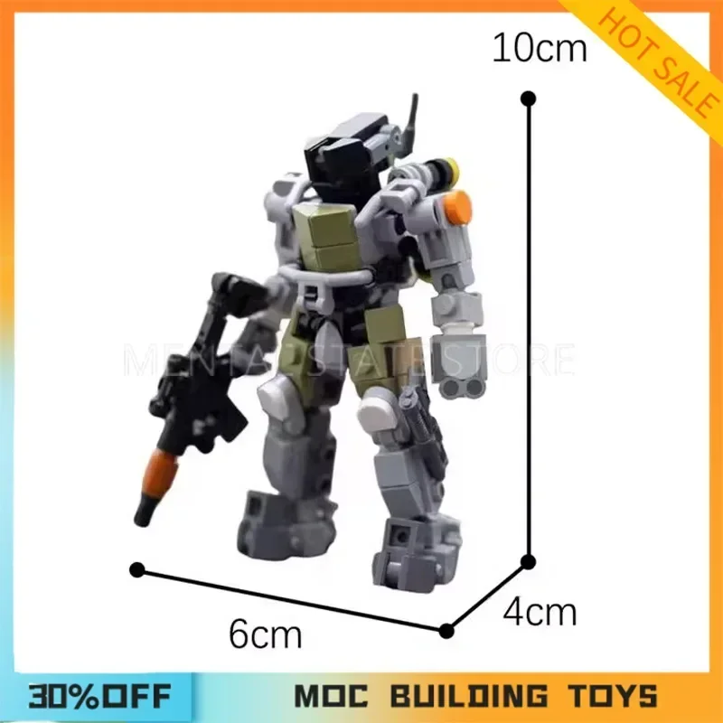 164PCS Customized MOC Creative Small Rapid Response Mech Model Building Blocks Technology Bricks Creative Assembly Holiday Gifts