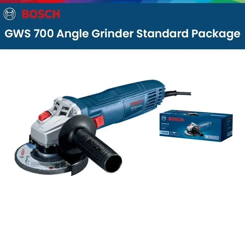 Bosch GWS700 Electric Angle Grinder 12000RPM Multifunctional Handheld Grinder Metal Cutting Polishing Power Tool