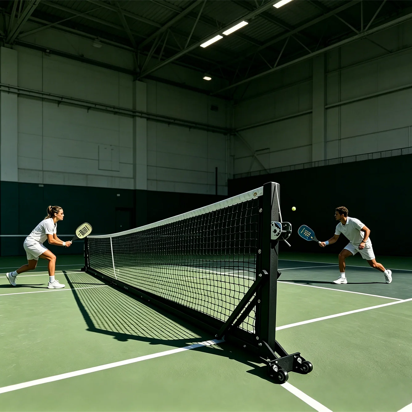 Portable Pickleball Net, Stable Lightweight Sturdy Frame, 6 in 1 Multi-Function, Easy Setup, Durable Regulation Net