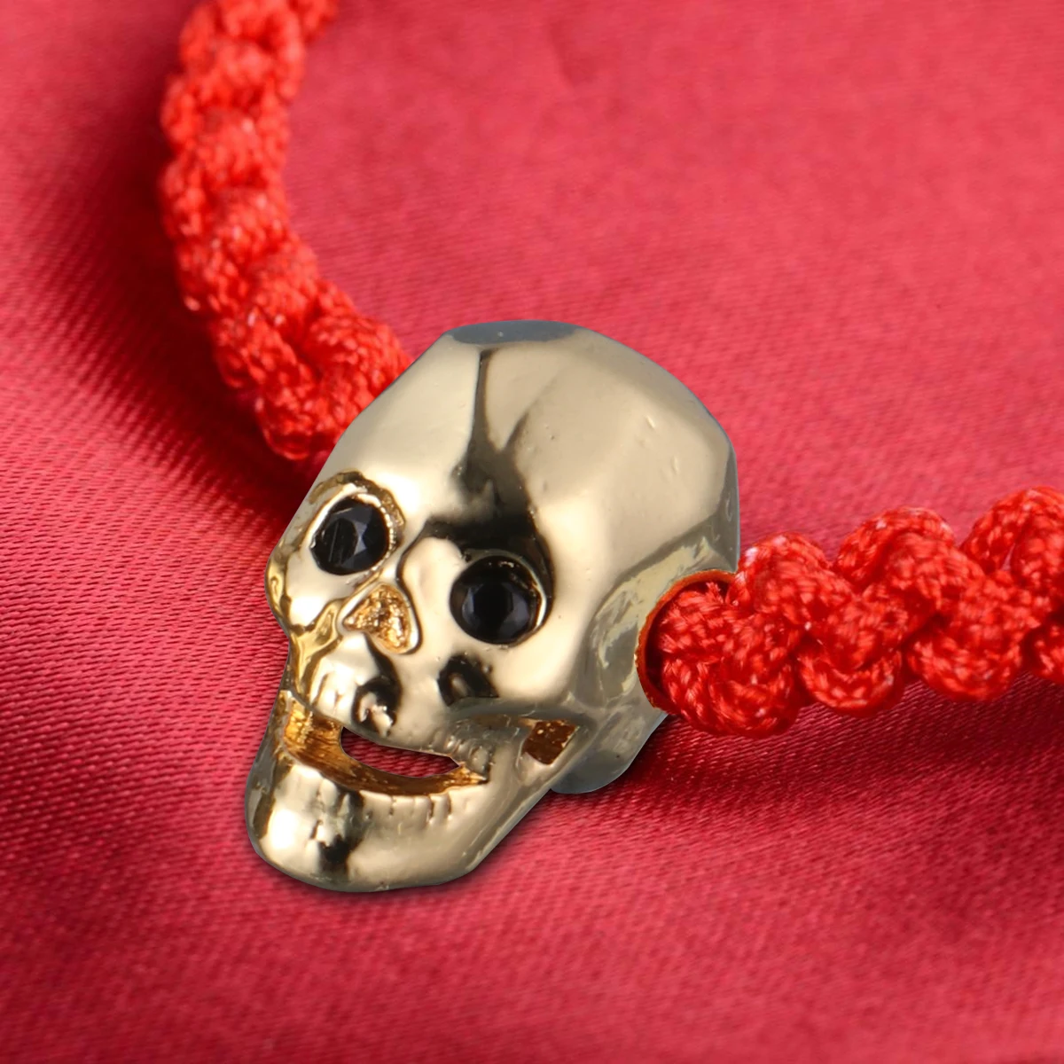 

2 Pcs Skull Head Beads Charms DIY Punk Accessories Ghost Studs Craft Bracelet Necklace Earrings Decor Copper Chic Pendants Shoes