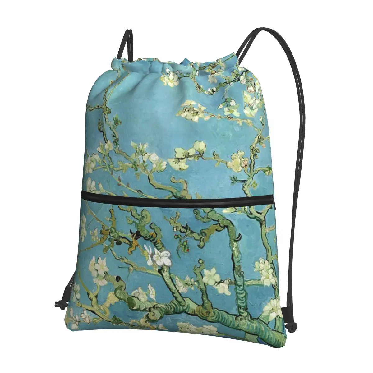 

Рюкзаки с миндальным деревом Ван Гога, модные портативные сумки на шнурке, спортивная сумка, сумки для книг для мужчин, женщин, студентов