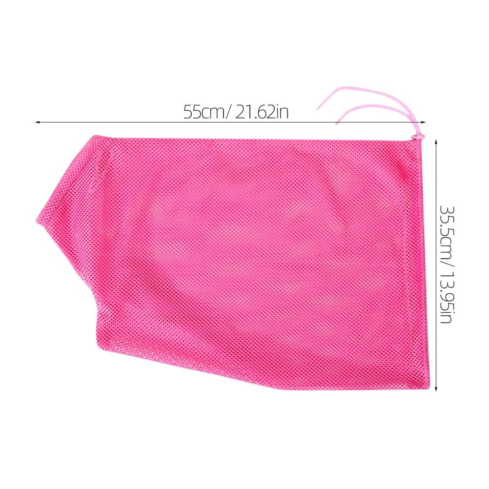 

Breathable Cat Grooming Bag Pink Mesh Restraint Pouch for Bathing Nail Trimming Dental Cleaning Exam Calming Tool