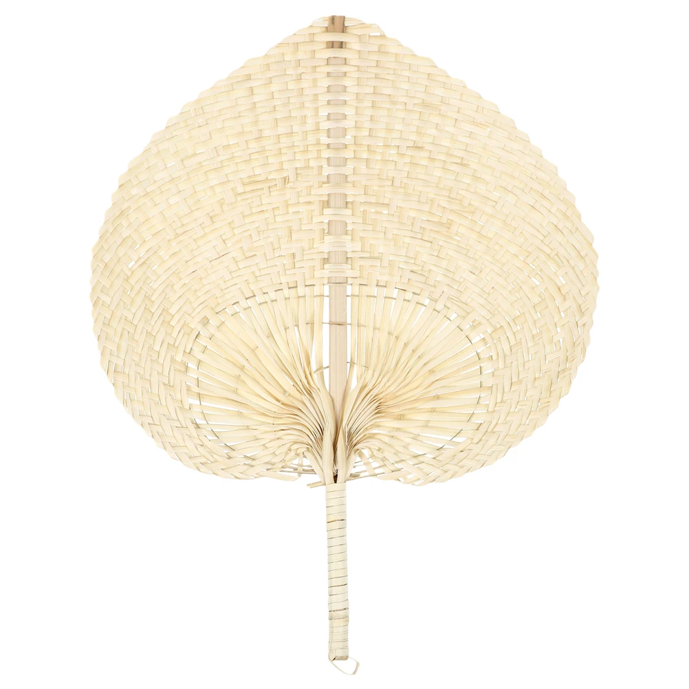 Peach Shape Handheld Bamboo Peach Shape Fan Weaving Cooling Fans Summer Decorations Portable Household Art Crafts