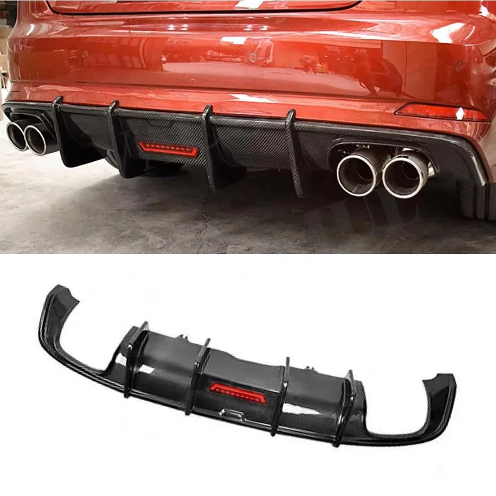 

Carbon Fiber Rear Lip Diffuser Spoiler for Audi A5 B85 Sline S5 2012-2016 Rear Bumper Protect Guard Spoiler Car Styling