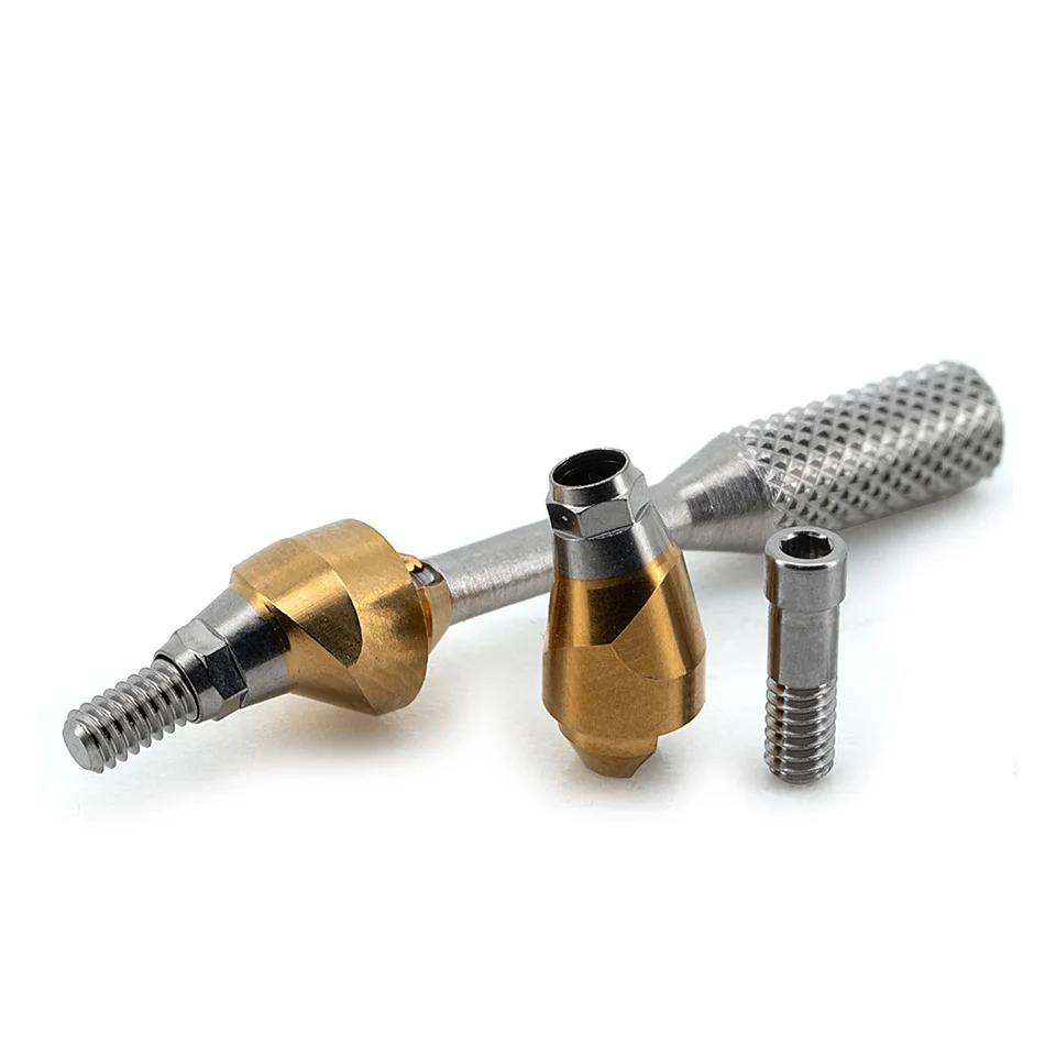 10Pcs Dental Multi Unit Angled Abutment 15° 30° For Dentium SuperLine Titanium Base Custom Implant Restoration Prosthetic OEM