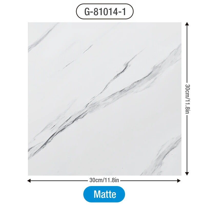 Simulated Marble Tile Floor Sticker PVC Waterproof Self-adhesive for Living room Toilet Kitchen Home Floor Decor 3d Wall sticker