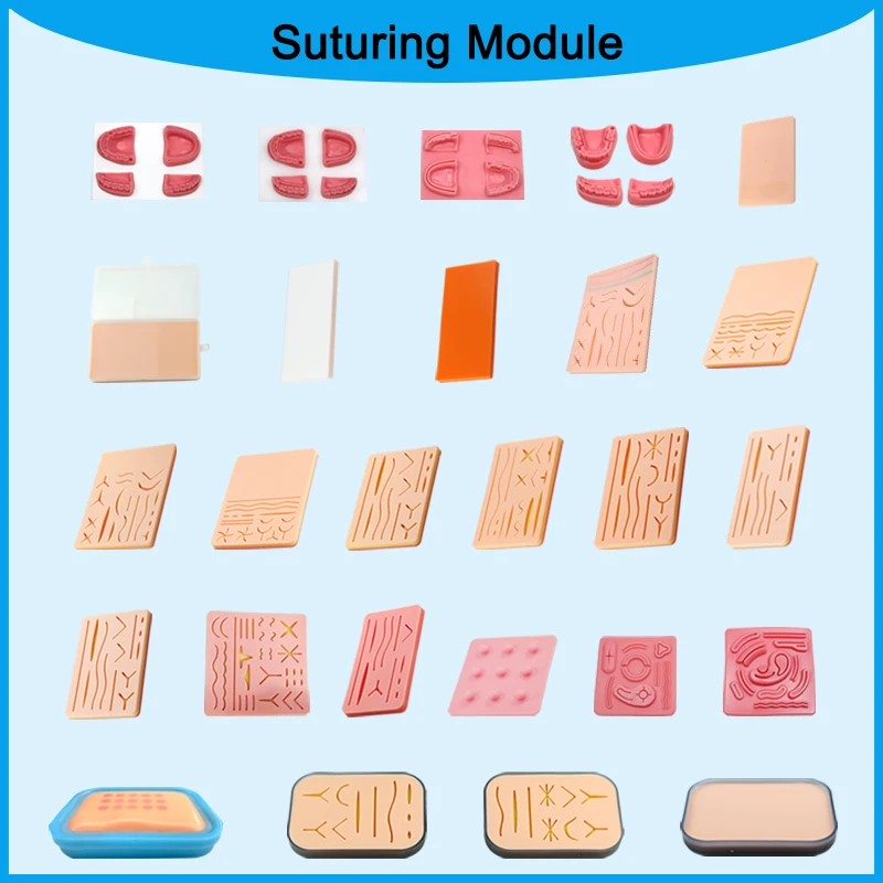 

Skin Suture Training Model Simulation Silicone Suture Practice Mat Surgical Suture Knotting Teaching Pad Teaching Practice Model