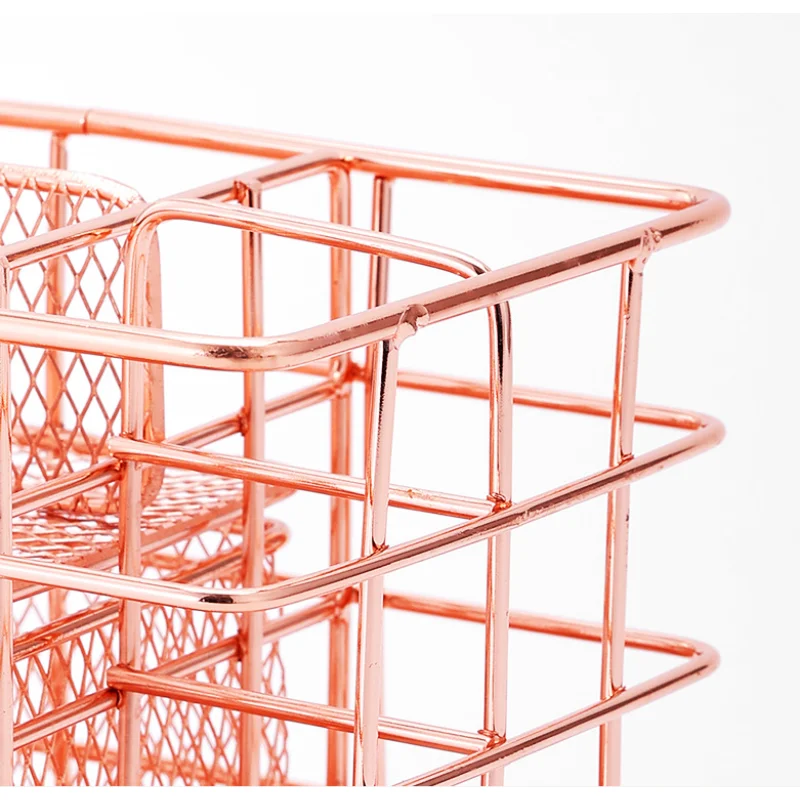 Efficient Nordic Metal Drawer Organizer: Ideal for Office, Home, Kitchen, Bathroom, Makeup & Craft Supplies - Durable, Space-Sav