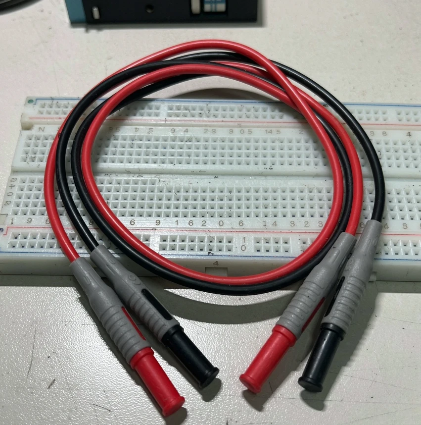 4mm Stackable Banana Plug Cable, Male to Male Insulated Test Leads with Over-Molded Strain Relief for Lab Use
