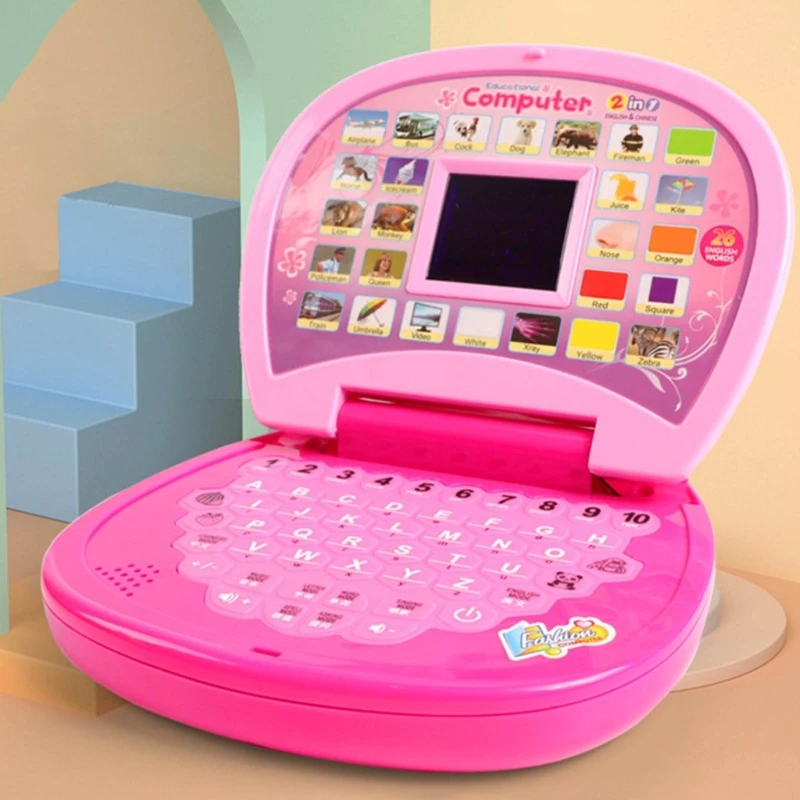 Portable Electronic Laptop Toy for Children Early Chinese&English Education Toy