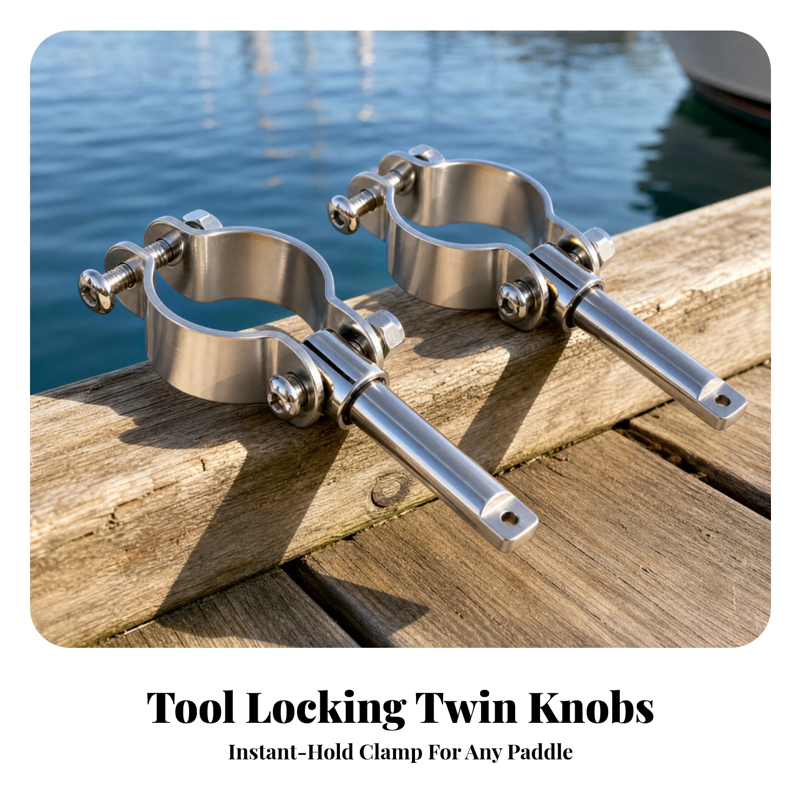 Paddle Holder with Clamp Collar Secure Paddle Holder Hardware Sturdy Accessory High Strength for Kayakers, Kayaks view 5