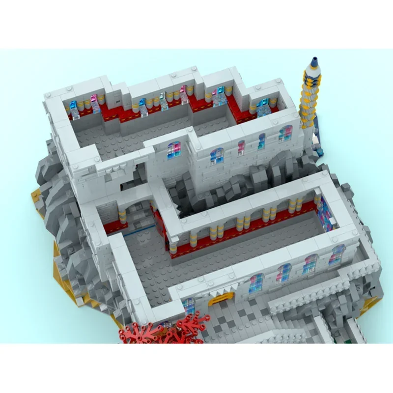 Modelo City Street View, bloques de construcción Moc, modelo de palacio Oriental, tecnología de construcción, bloque Modular, juguete DIY, conjunto de regalos para vacaciones