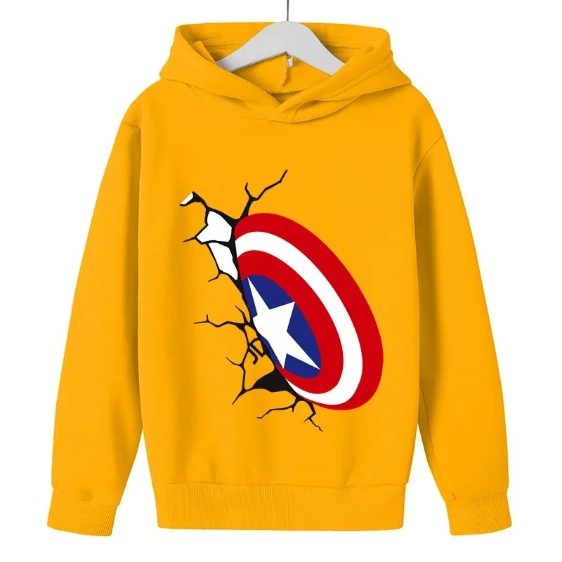 Marvel- Avengers Hulk Boys Girls Clothes felpe con cappuccio Super Hero Print autunno primavera abbigliamento per bambini maglioni per bambini di