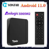 Smart TV Box Android 11 Tanix W2 Amlogic S905W2 Android 11.0 Media Player H.265 AV1 Dual Wifi HDR 10+ 2GB16GB Set Top Box 4G64G