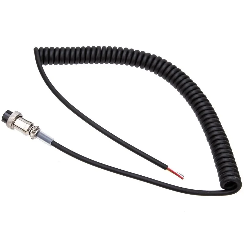 Câble d'extension de microphone 8 broches pour bande VHF/UHF Déterminer le remplacement du fil du micro du haut-parleur Pièces talkie-walperforées pour Alinco EMS-57 EM