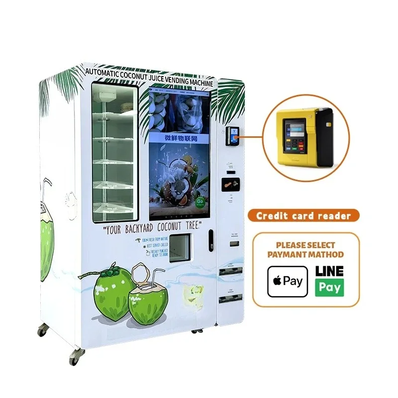 24-Hour Large-capacity Self-service Scenic Fresh Coconut Vending Machine