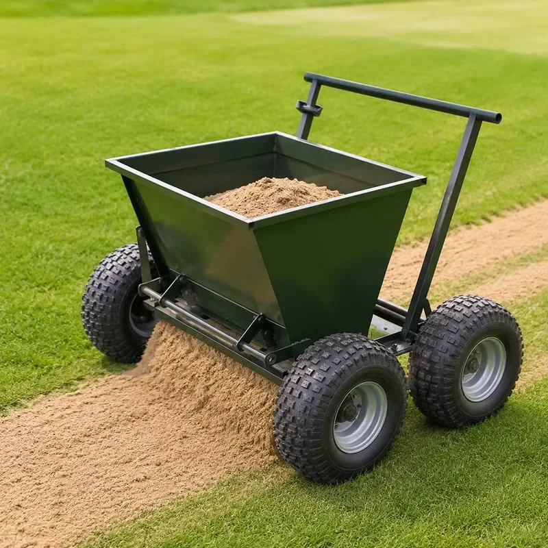 Manual Lawn Fertilizer Spreader for Golf Course Maintenance Handheld Grass Seed Sower Tool Durable Garden Yard Care Equipment
