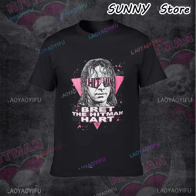 WWF BRET THE HITMAN HART - Custom Design Art   t shirt