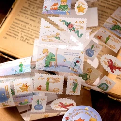 The Little Prince and Rose Stamp style Handheld Ledger Tape Sticker Full Roll Cute Children's Healing Instagram Handheld Ledger