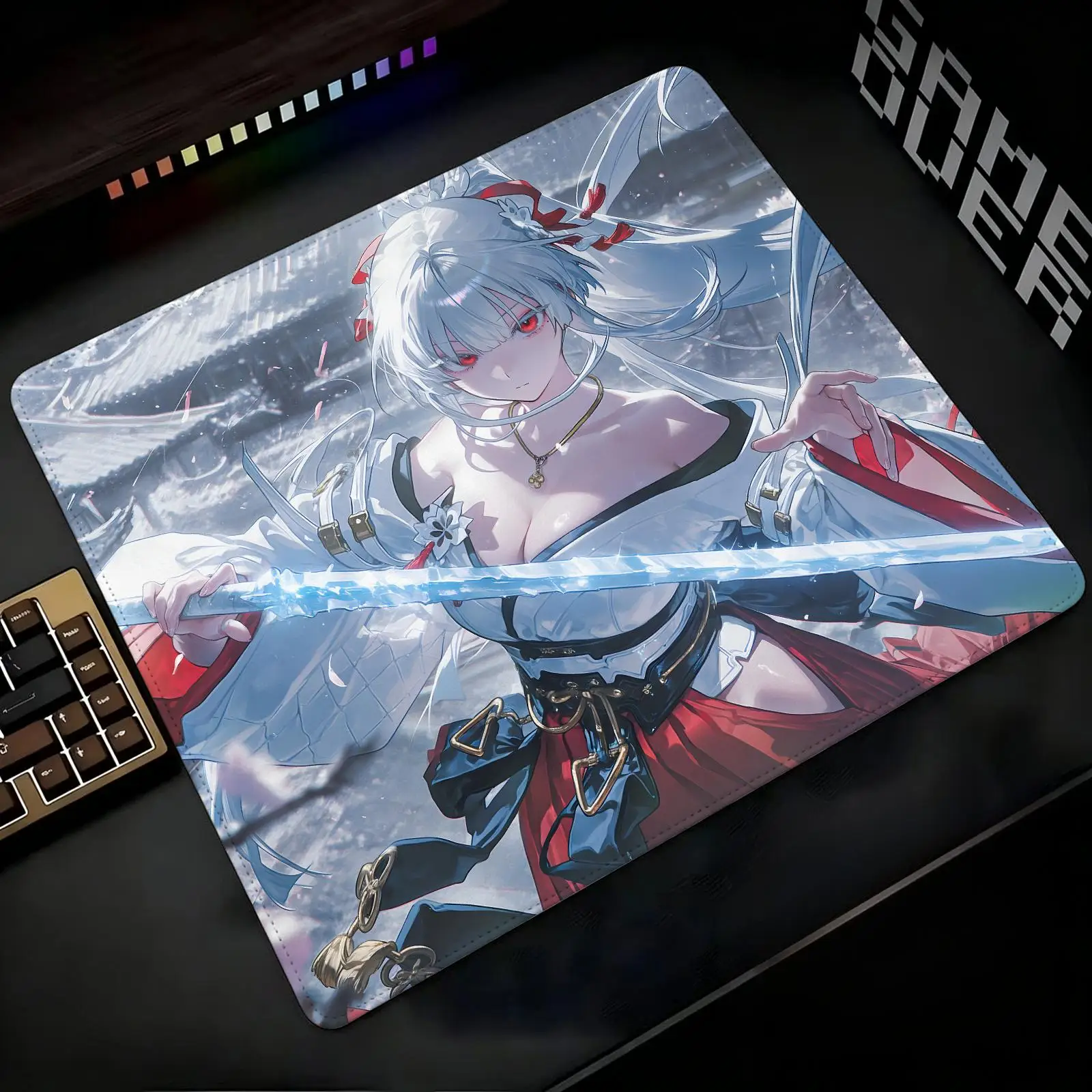Mouse Pad Regular gaming mouse pad Wuthering Waves HIYUKI Office mouse pad Laptop desk mat Stitched edge S/M/L size mouse pad