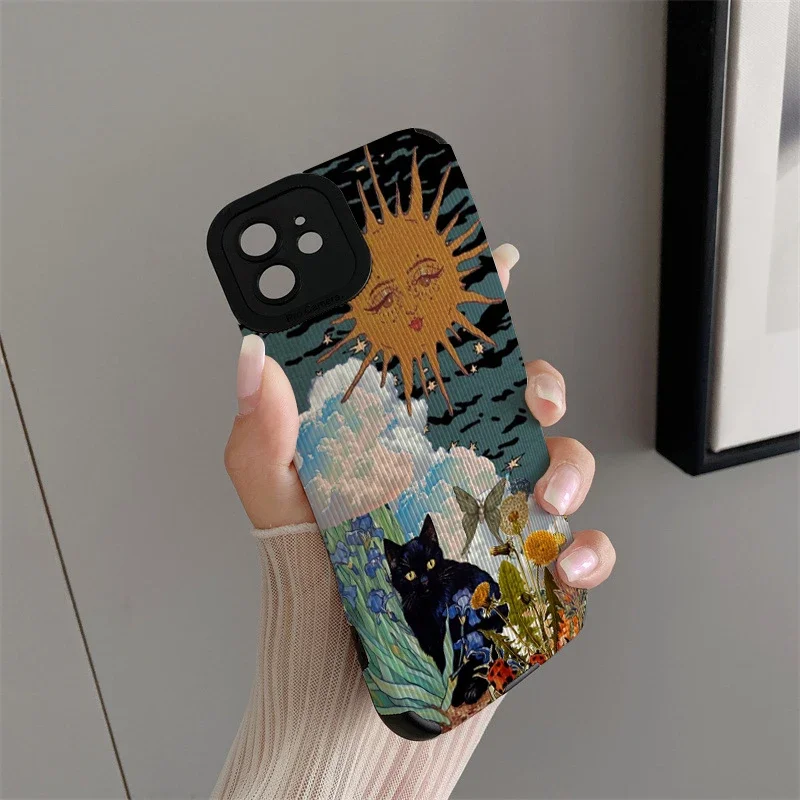 Black Cat Butterfly Phone Cases for Iphone 11 Iphone 16 Pro Max Iphone 13 Pro Max Iphone 14 Pro Max Iphone 15 Pro Max Case